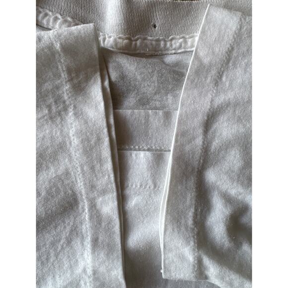 Vtg ‘88 New York Neon Skyscrapers Twin Towers Single Stitched M White T-Shirt - Picture 2 of 7